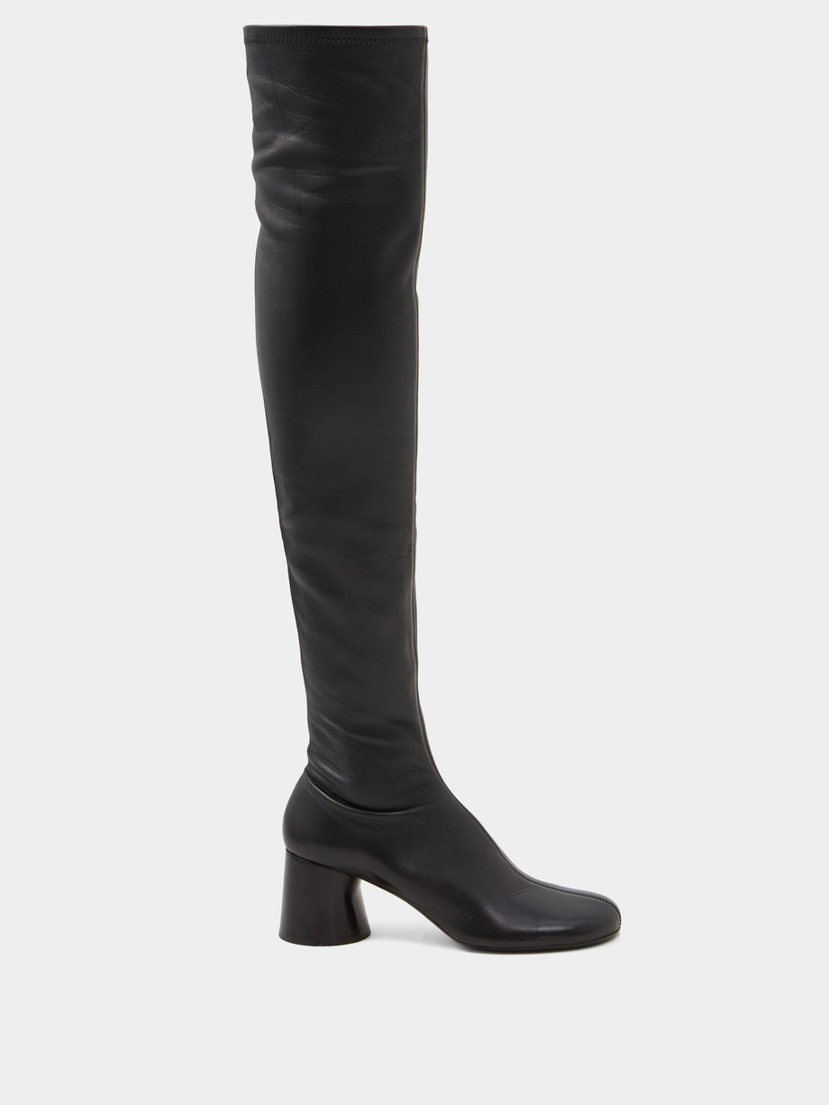Black Admiral 45 leather over-the-knee boots | Khaite | MATCHESFASHION UK