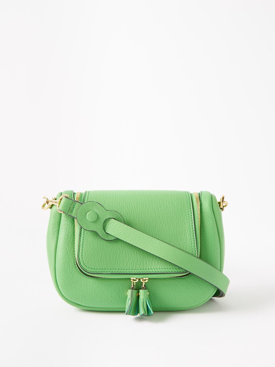 Green Vere Soft small leather shoulder bag | Anya Hindmarch ...