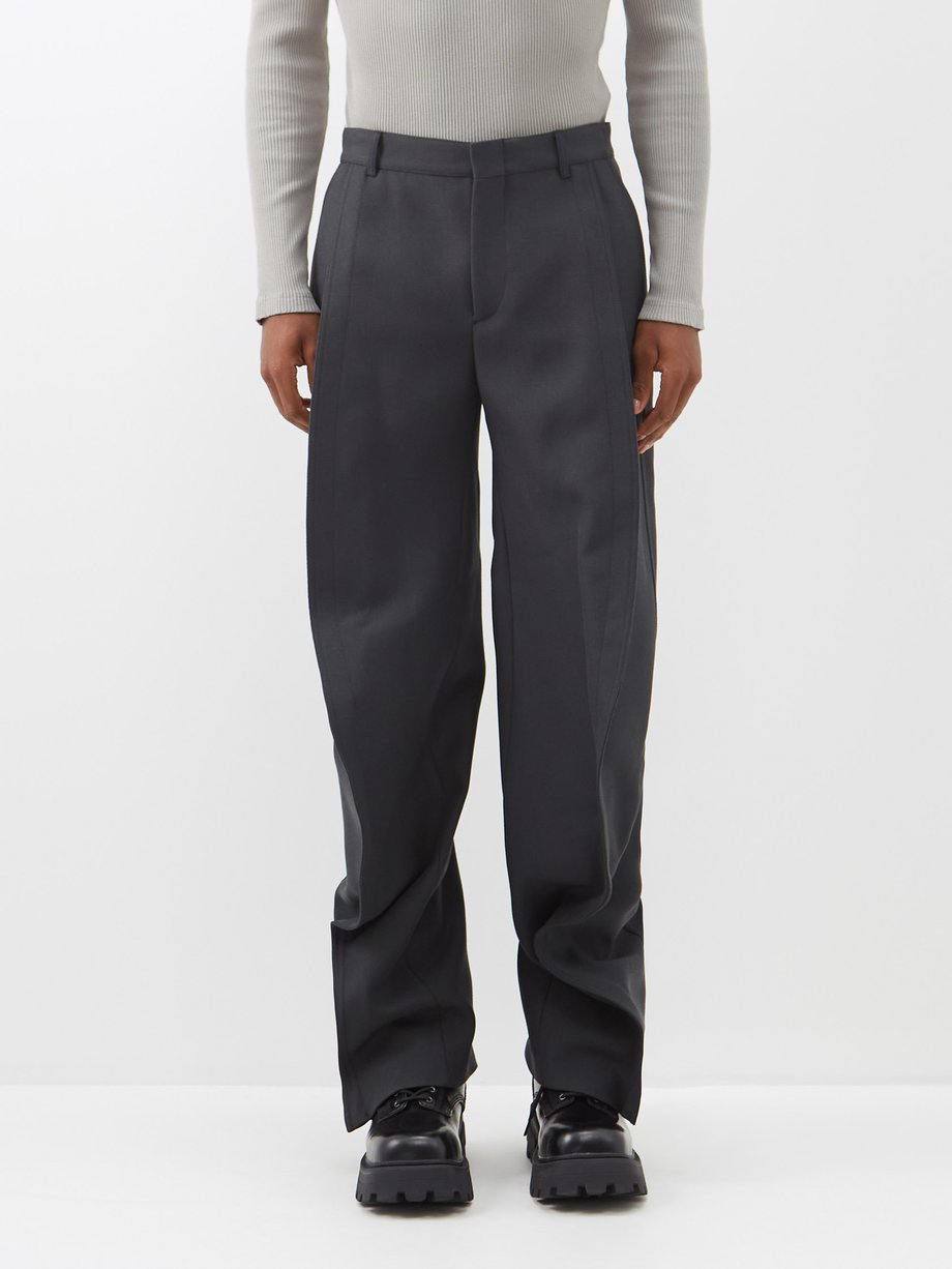Grey Banana wool tailored trousers | Y/Project | MATCHESFASHION AU
