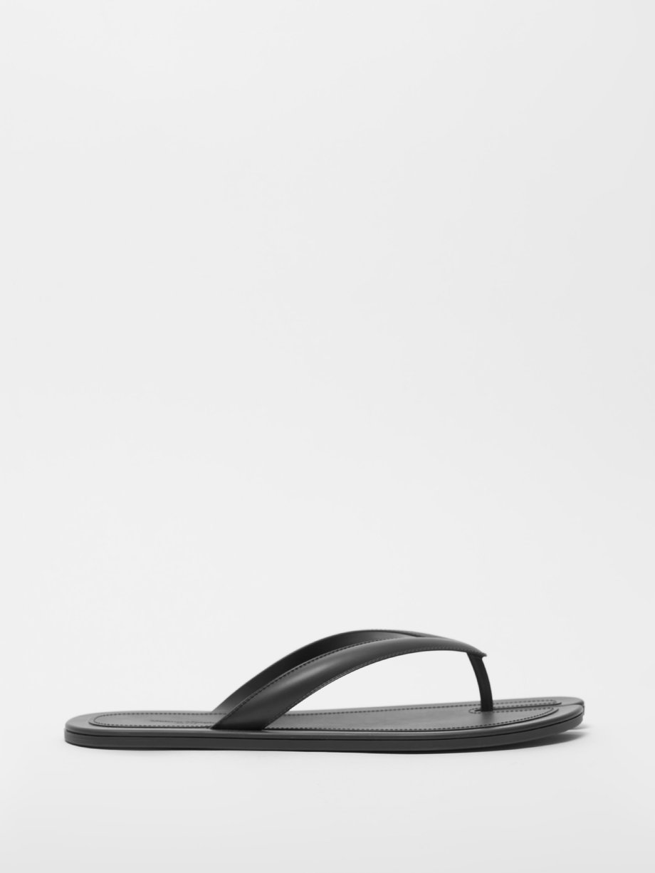 Maison Margiela Maison Margiela Tabi rubber flip flops Black ...