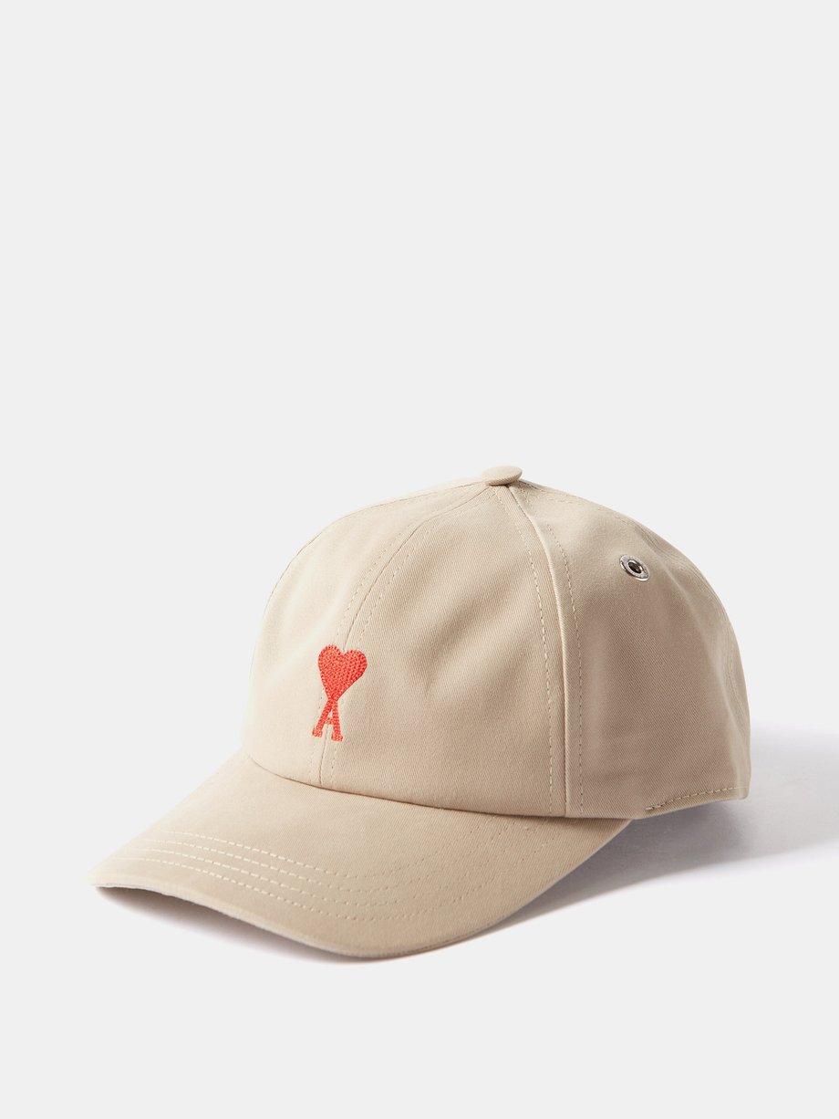 Mens Pink Logo-embroidered Cotton Baseball Cap MATCHESFASHION Men Accessories Headwear Caps 