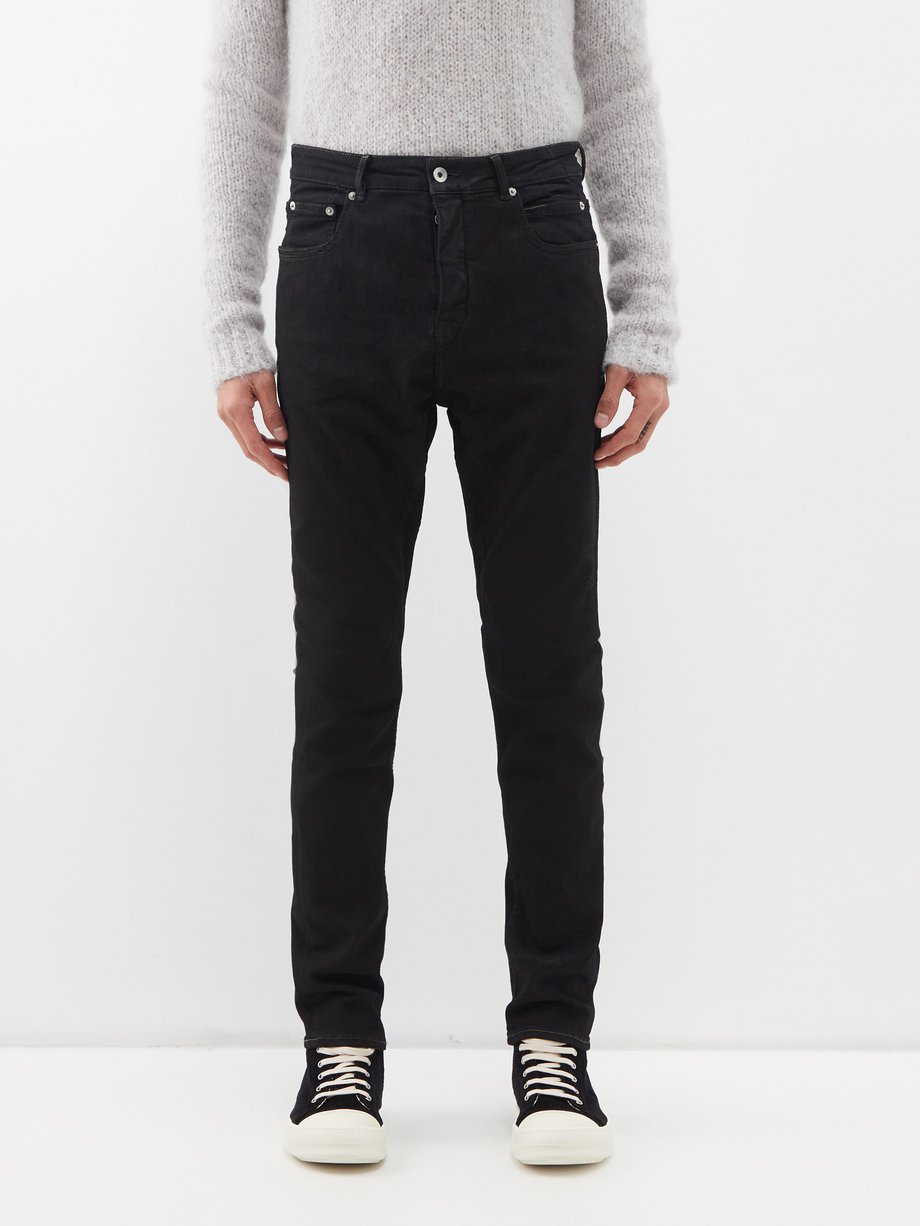 Rick Owens DRKSHDW Black Detroit-cut skinny jeans | 매치스패션, 모던 럭셔리 온라인 쇼핑