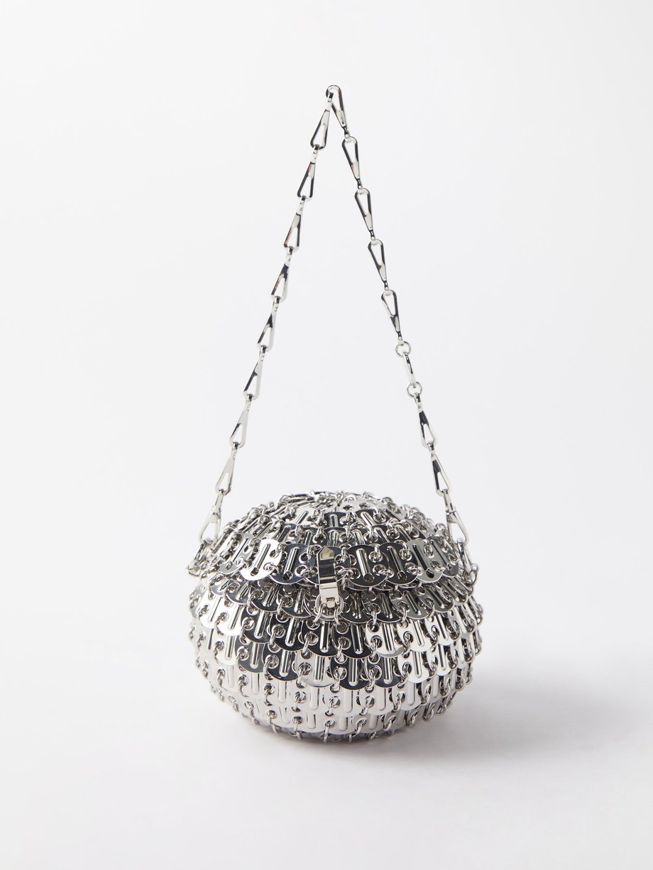 Silver 1969 chainmail sphere shoulder bag | Paco Rabanne ...