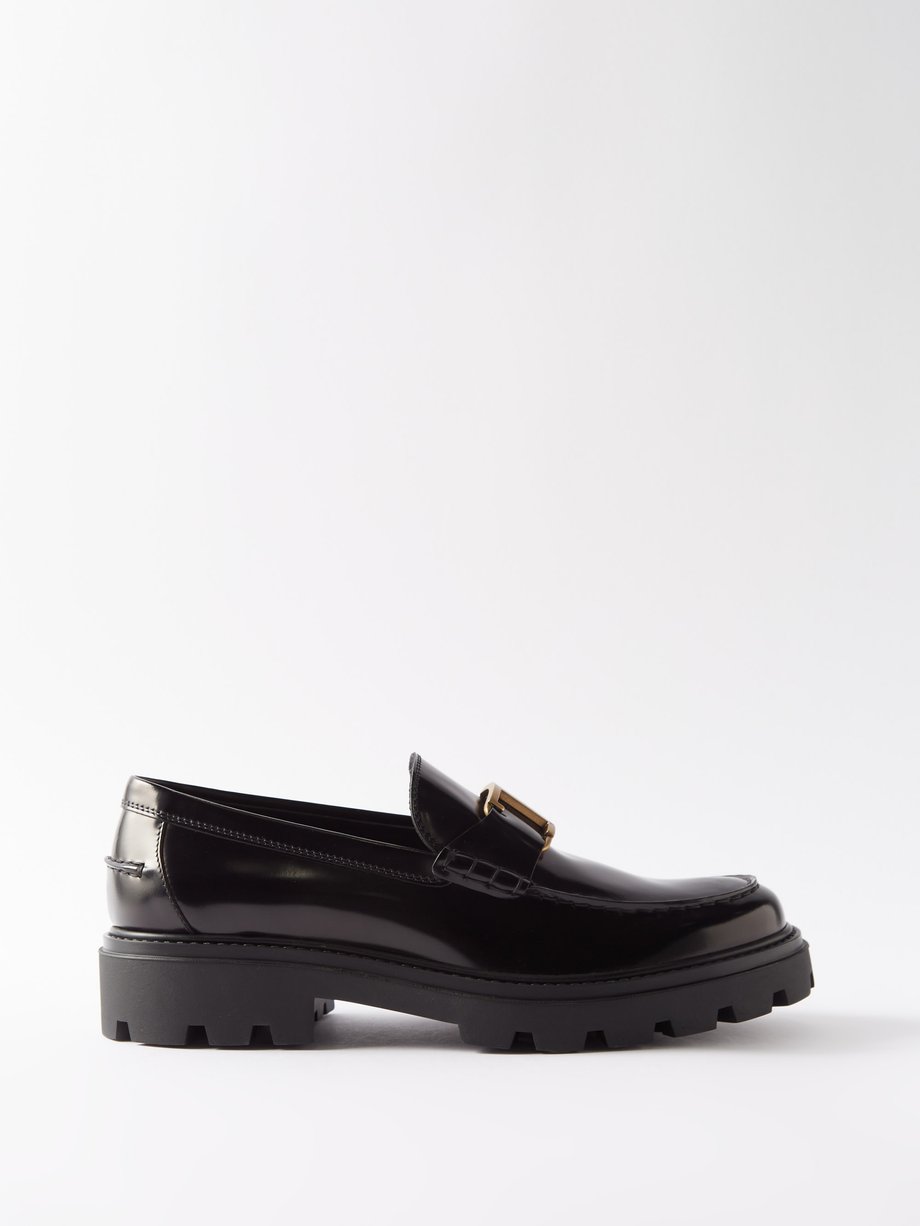 Black Gomma Pesante patent-leather loafers | Tod's | MATCHESFASHION UK