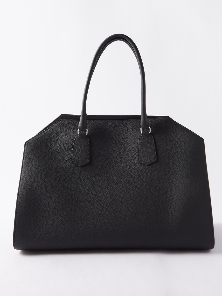 Black Womens Geo Margaux Leather Handbag MATCHESFASHION Women Accessories Bags Purses 