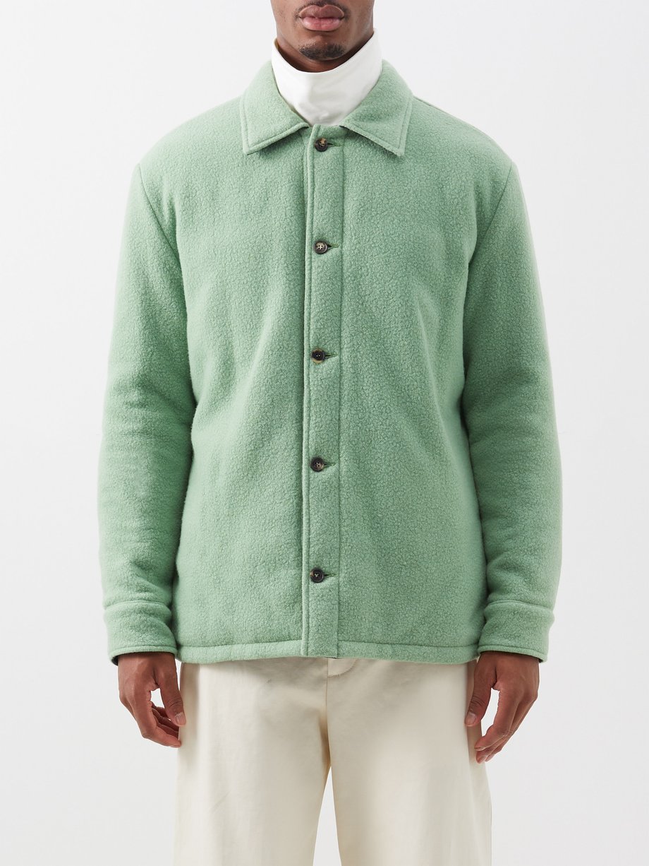 Gabriela Hearst Green Argus reversible recycled cashmere jacket | 매치스패션 ...