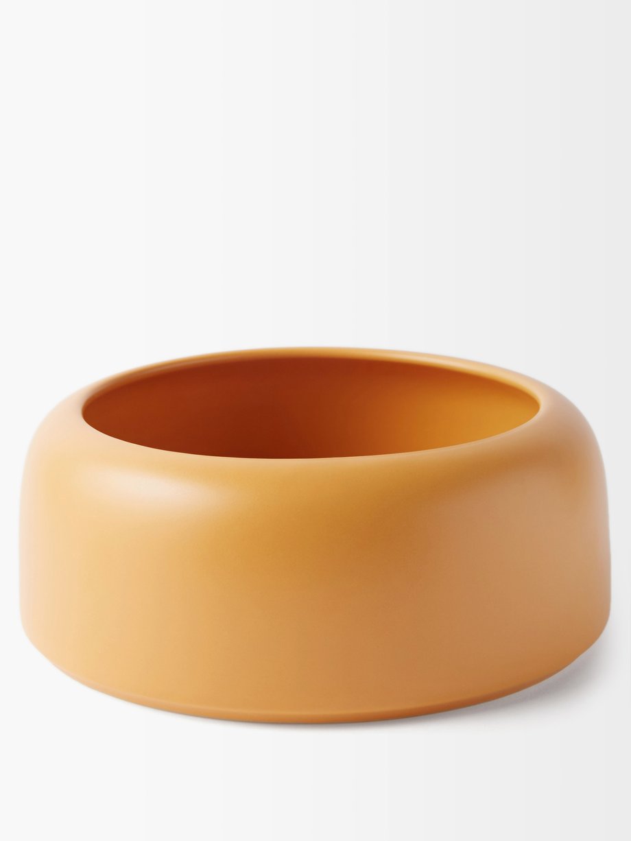 라위 오마 도기 볼 Raawii Yellow Omar earthenware bowl