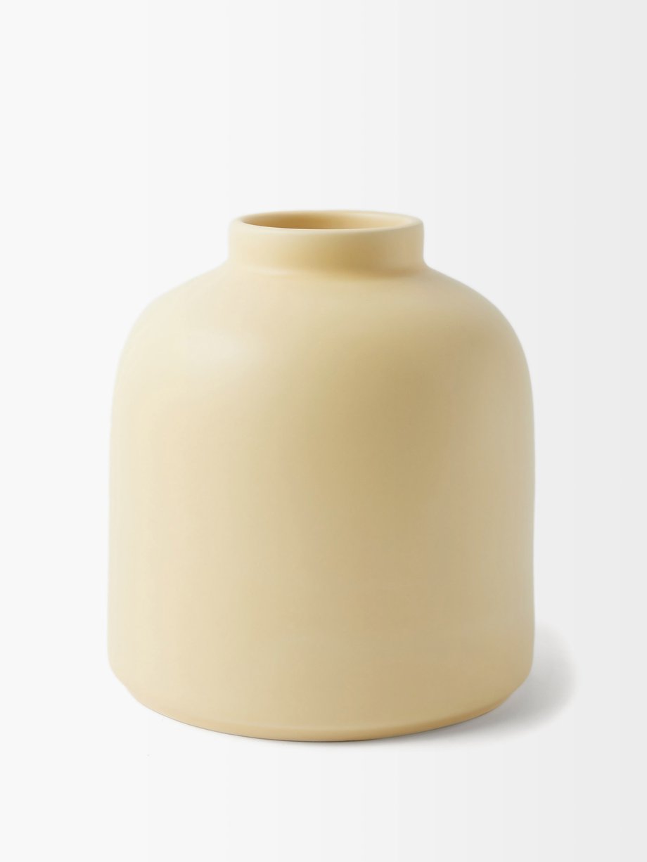 라위 오마 도기 화병 Raawii Yellow Omar earthenware vase