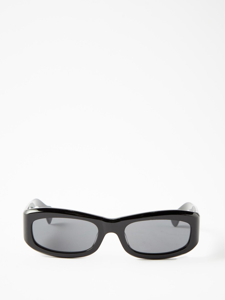 MATCHESFASHION Men Accessories Sunglasses Square Sunglasses Saudade Square Acetate Sunglasses Mens Black 