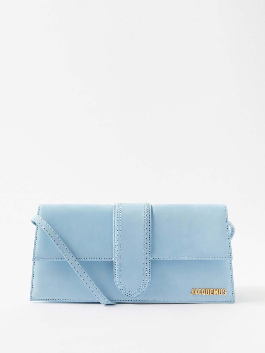 자크뮈스  밤비노백 Jacquemus Blue Bambino leather shoulder bag