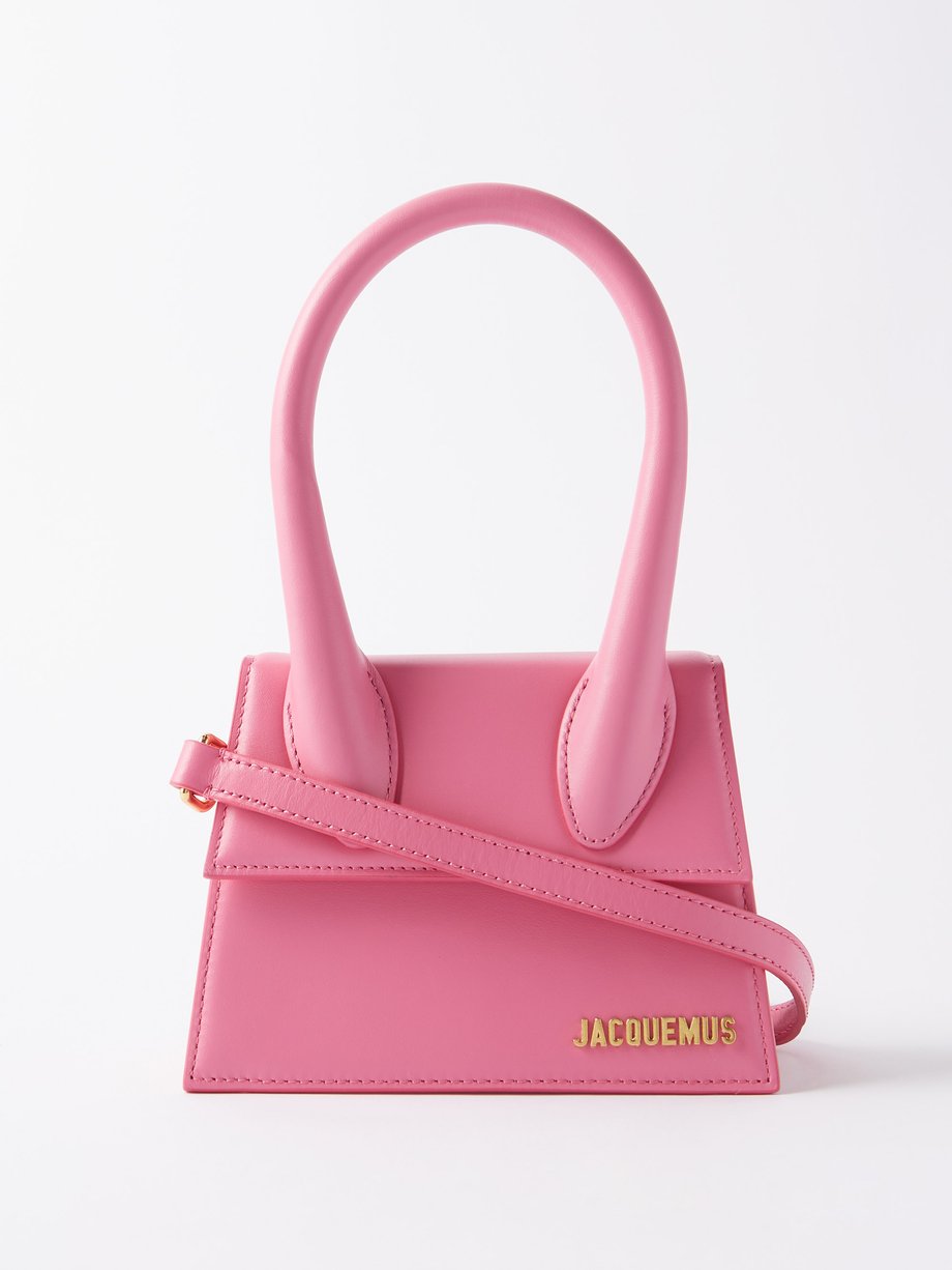 자크뮈스 치키토 토트 백 Jacquemus Pink Chiquito mini leather bag