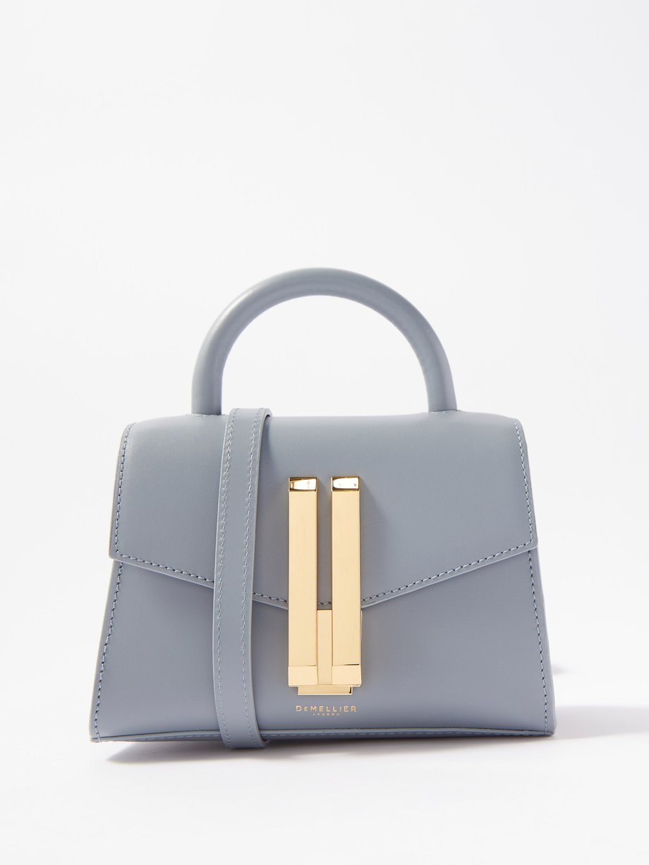 Blue The Nano Montreal leather cross-body bag | Demellier ...