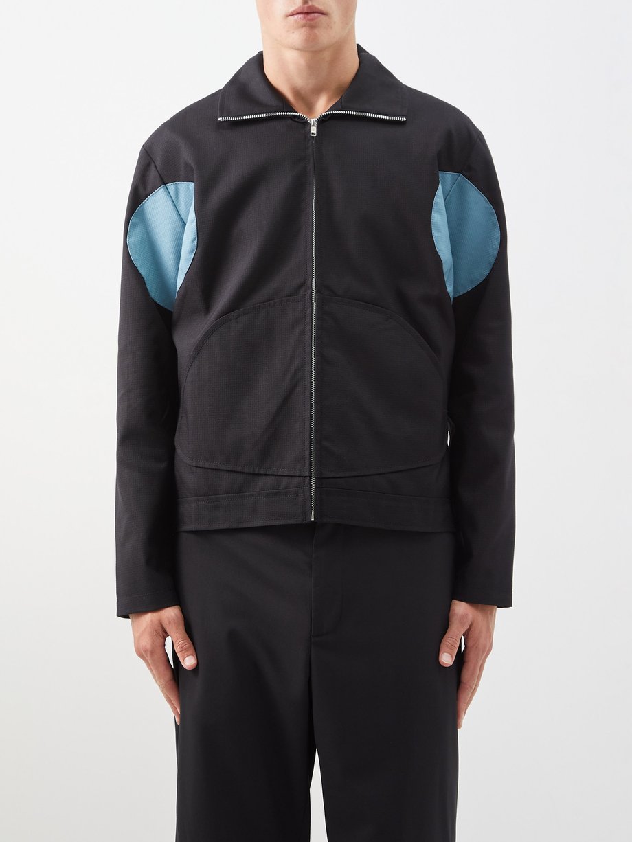 AFFXWRKS AFFXWRKS Work panelled ripstop jacket Black