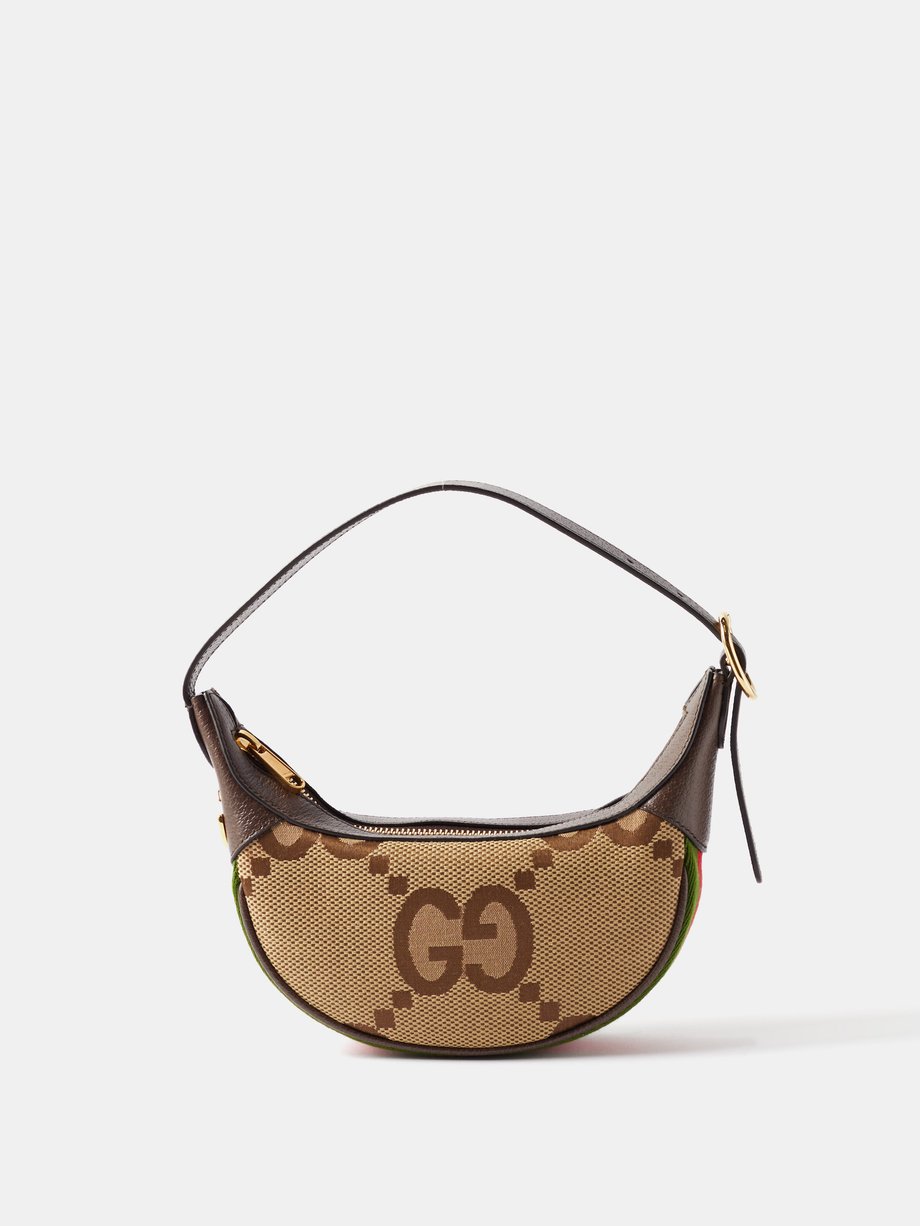 Beige Ophidia mini Jumbo-GG canvas shoulder bag | Gucci | MATCHESFASHION UK