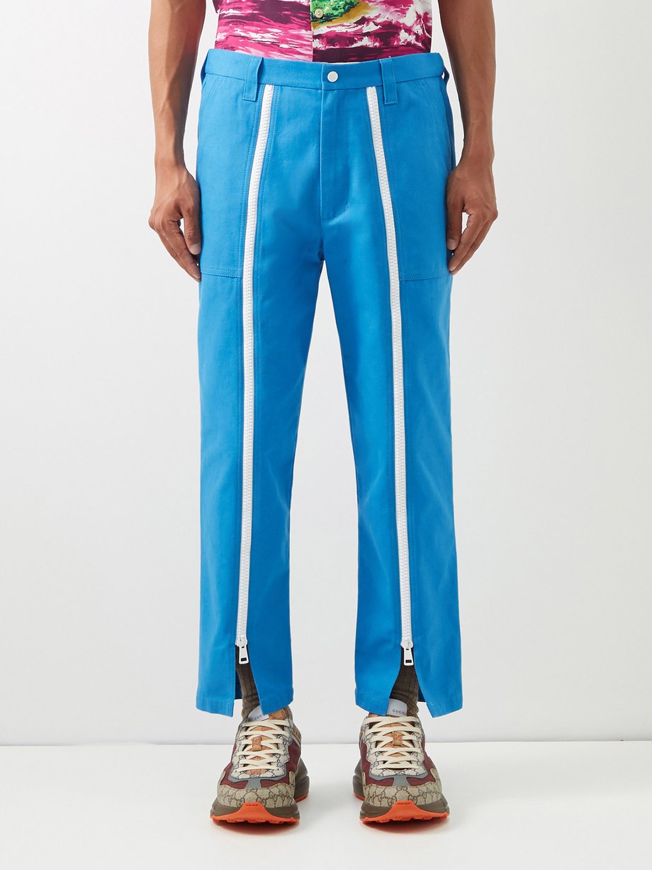 gucci blue trousers