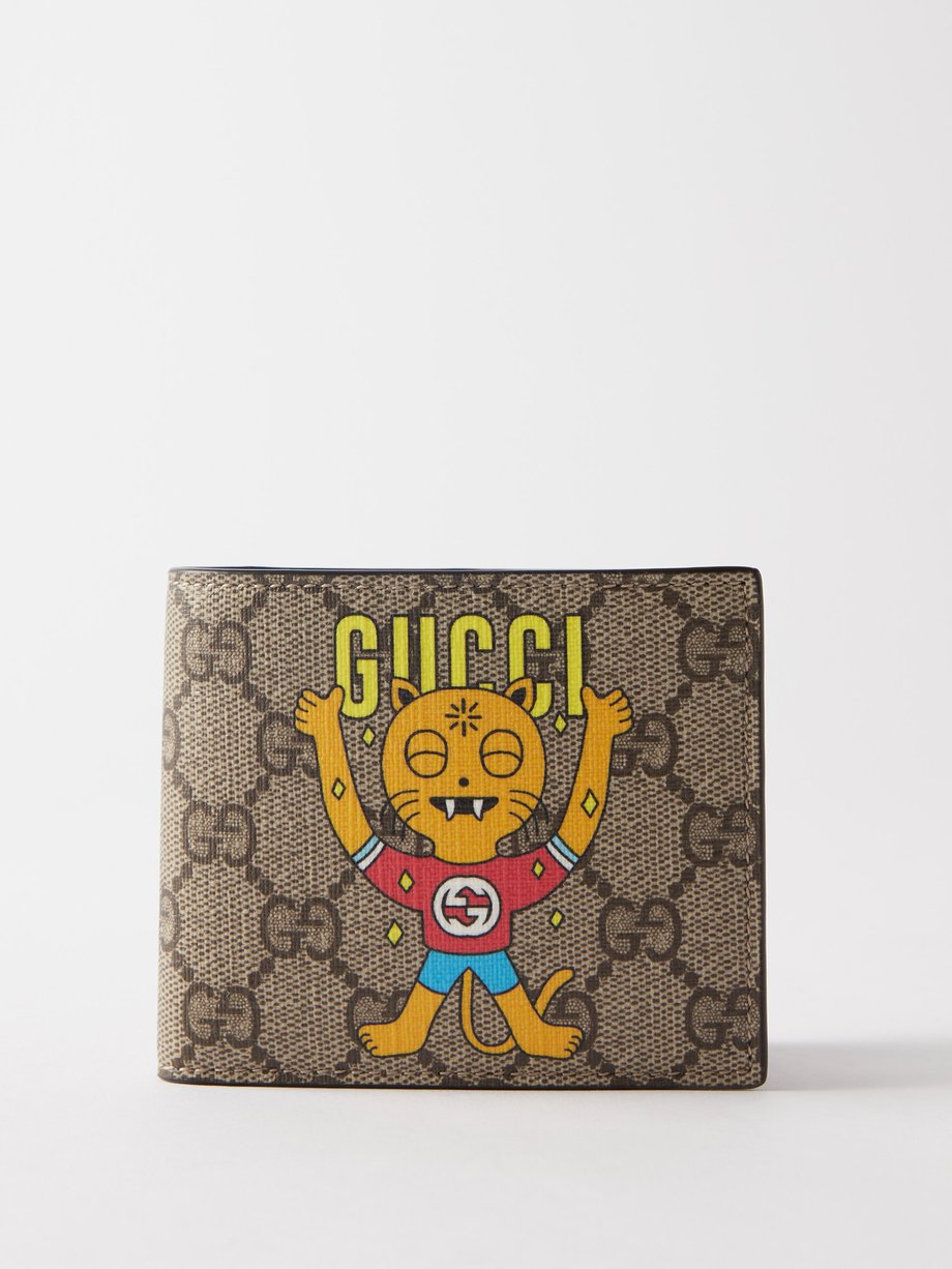 Gucci Gucci X Pablo Delcielo Supreme canvas bi-fold wallet  Beige｜MATCHESFASHION（マッチズファッション)