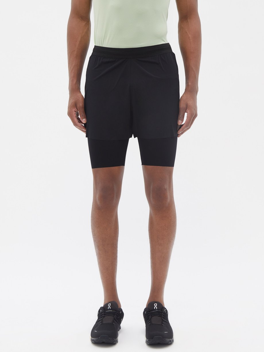 Black Dual Run 3.0 two-in-one running shorts | SOAR | MATCHESFASHION AU