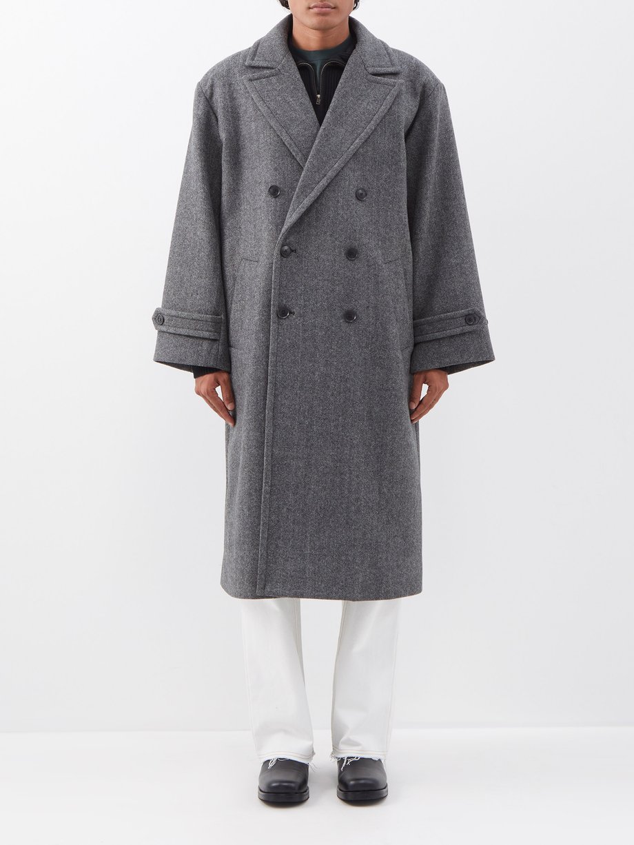George herringbone-wool coat Grey Nili Lotan | MATCHESFASHION FR