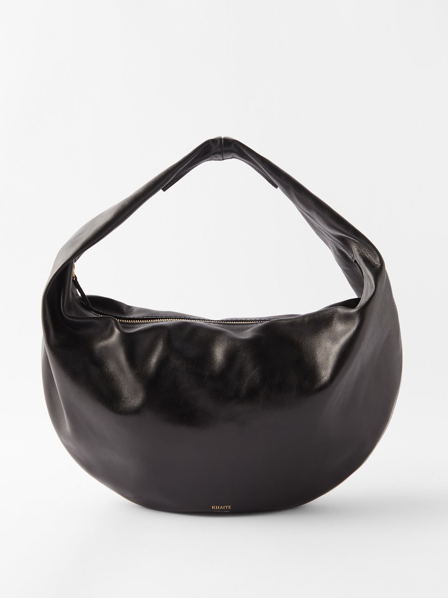 Khaite Khaite Olivia medium leather shoulder bag Black｜MATCHESFASHION ...