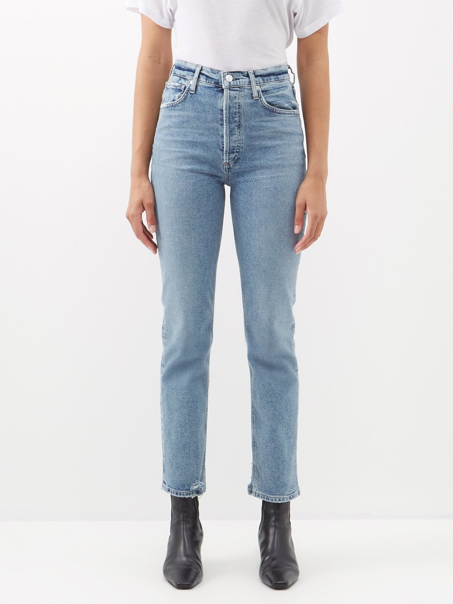 Blue Sabine high-rise straight-leg jeans | Citizens of Humanity ...