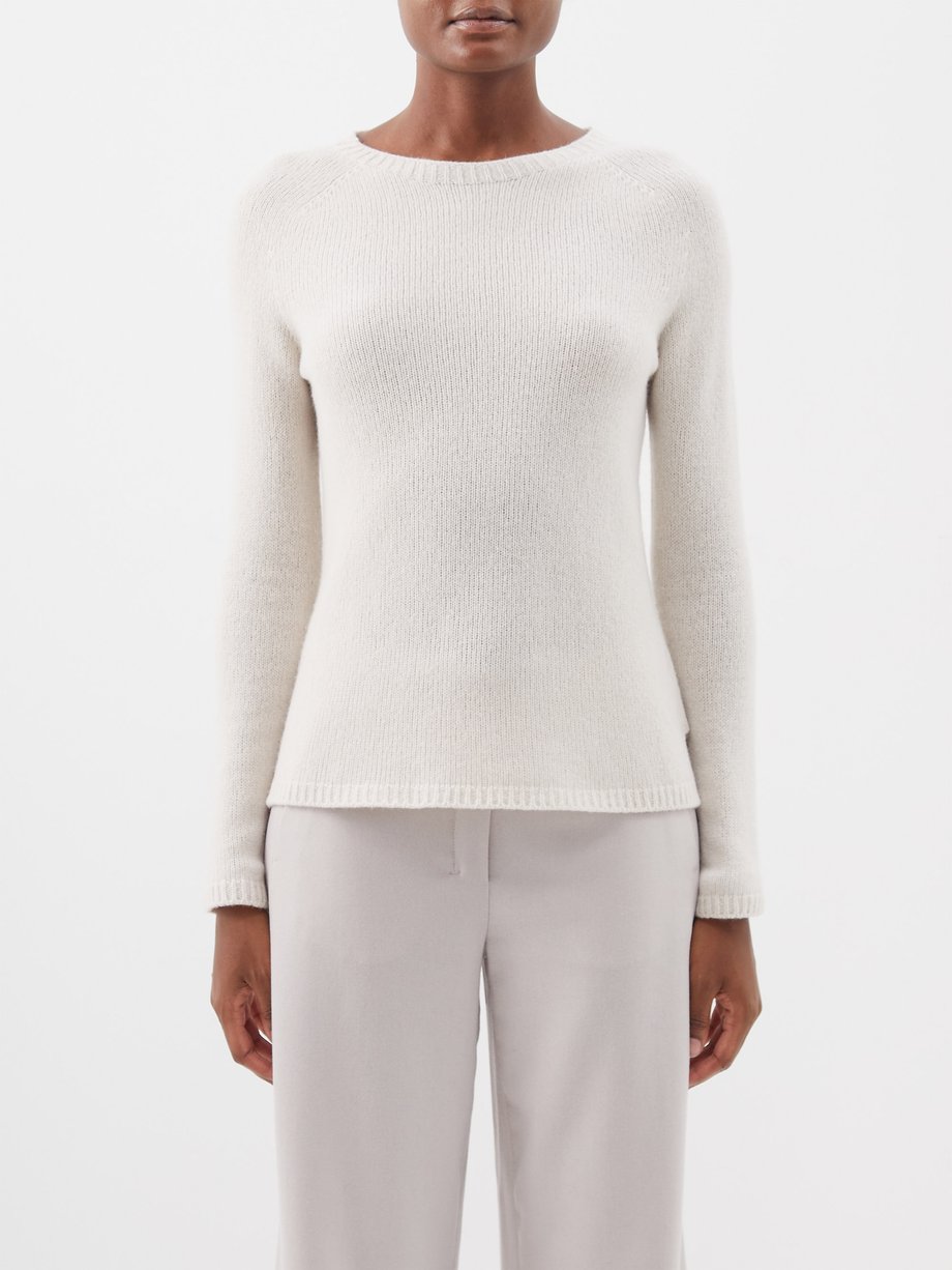 S Max Mara White Georg sweater | 매치스패션, 모던 럭셔리 온라인 쇼핑