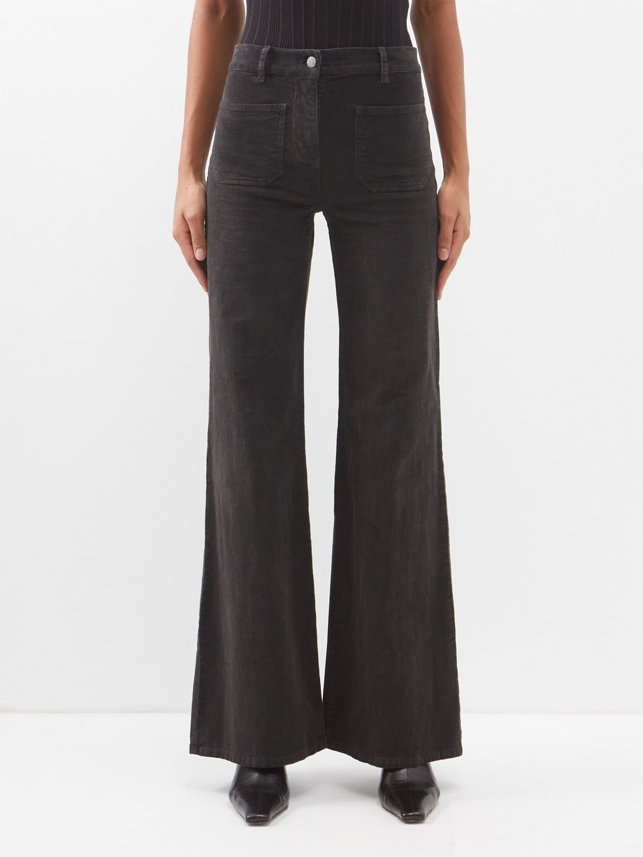 Nili Lotan Grey Florence cotton-blend corduroy wide-leg trousers | 매치스 ...