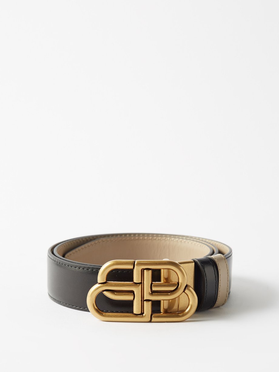 Balenciaga Black BB-logo reversible leather belt | 매치스패션, 모던 럭셔리 온라인 쇼핑