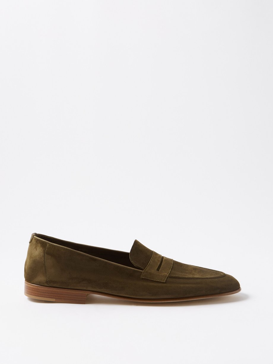 Green Padstow suede loafers | Edward Green | MATCHESFASHION AU