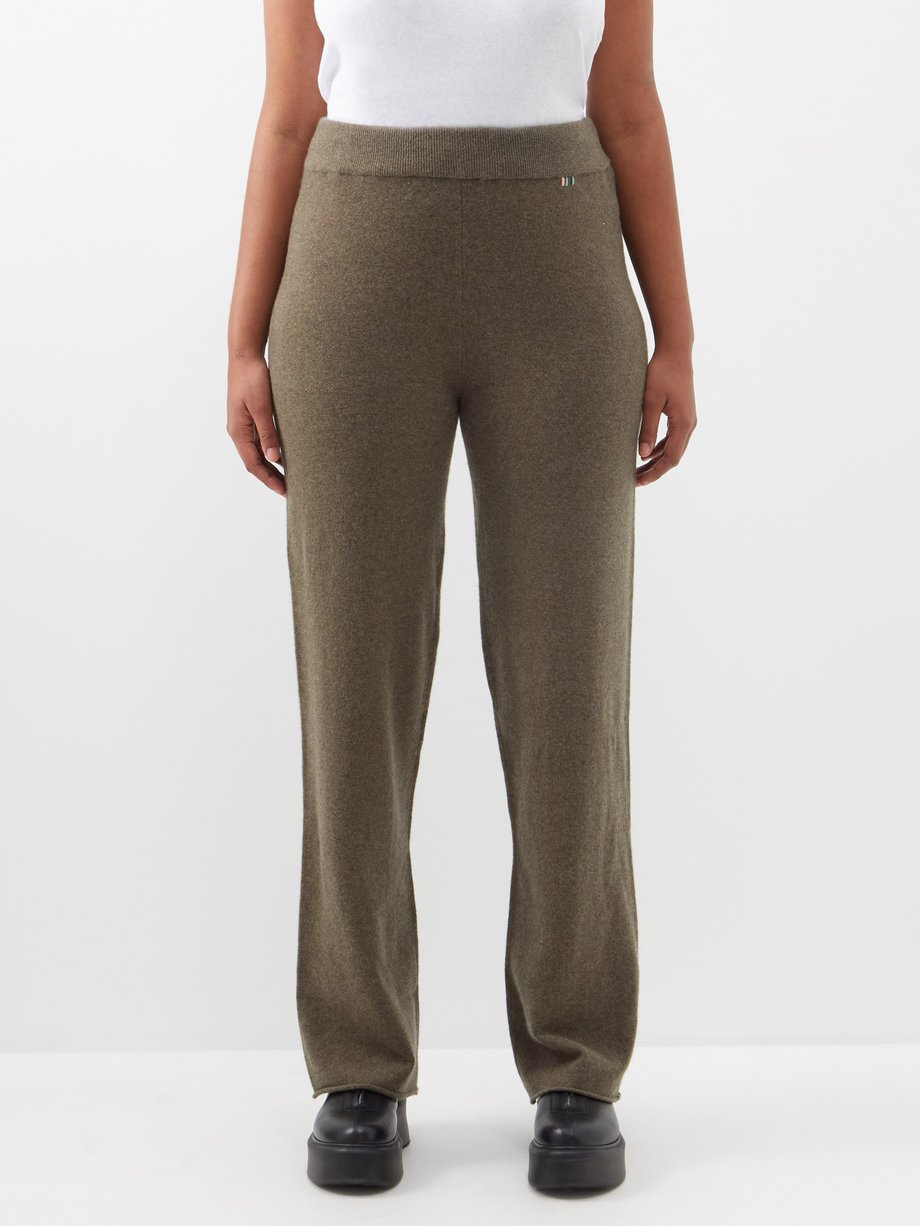 Extreme Cashmere Green No.246 Juna stretch-cashmere trousers | 매치스패션 ...