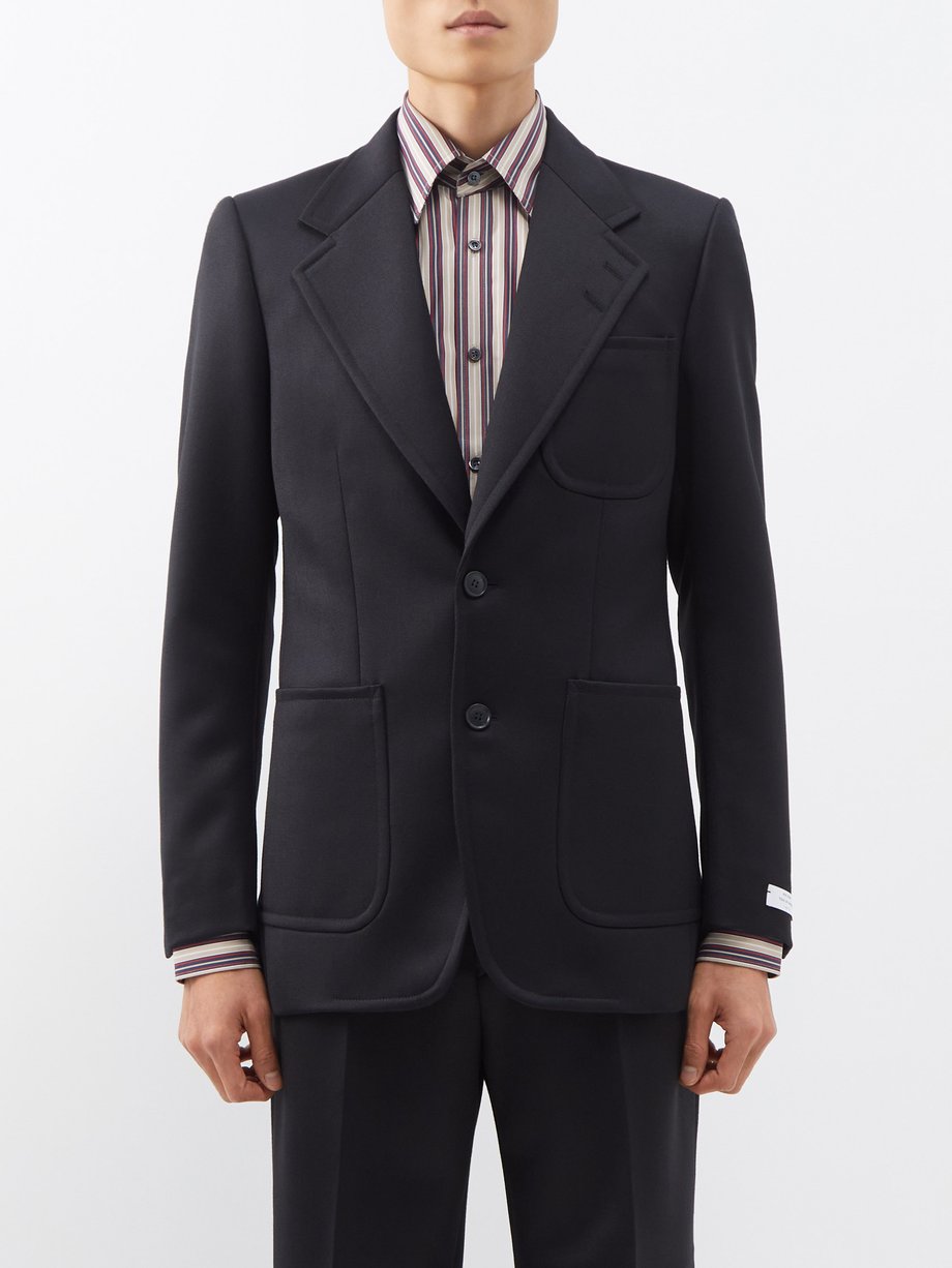 Ben Cobb x Tiger of Sweden Black Morini single-breasted wool-twill suit ...