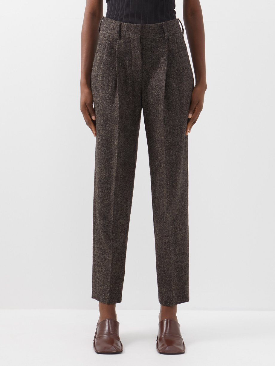 Grey Alpha Banker wool-blend trousers | Blazé Milano | MATCHESFASHION AU