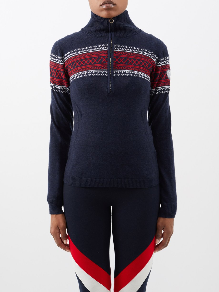 We Norwegians We Norwegians Setesdal half-zip merino mid-layer sweater ...