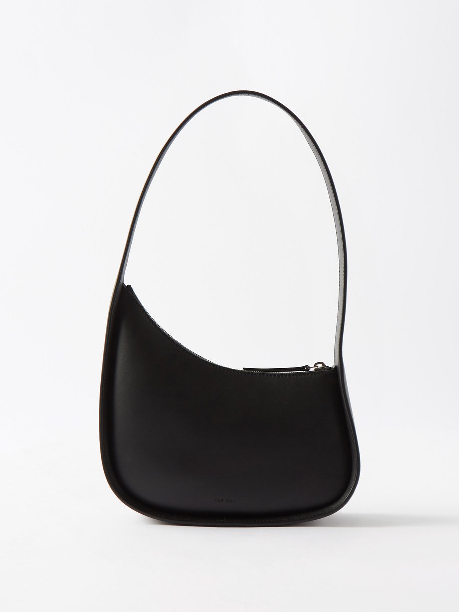 The Row Black Half Moon leather shoulder bag | 매치스패션, 모던 럭셔리 온라인 쇼핑