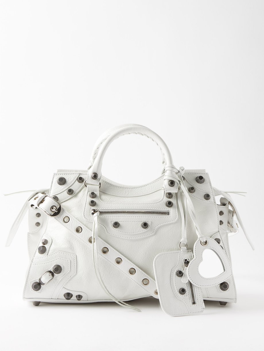 White Neo Cagole City leather shoulder bag | Balenciaga | MATCHESFASHION AU