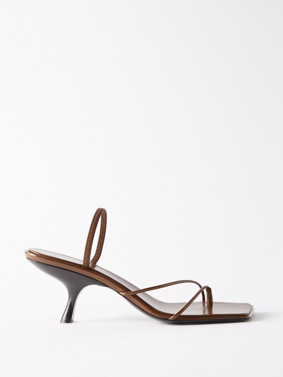 Rai 65 patent-leather sandals Brown The Row | MATCHESFASHION FR