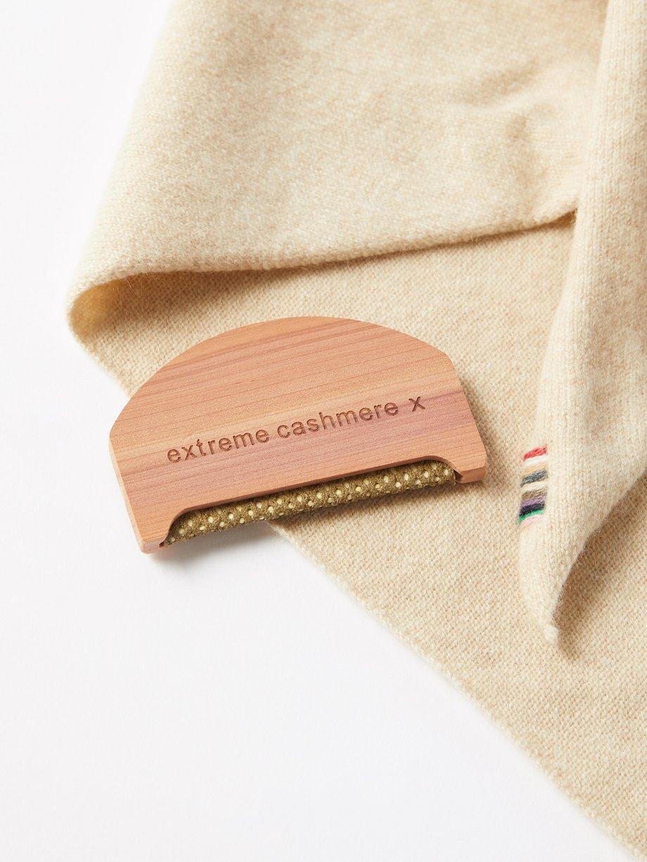 Beige No.35 stretch-cashmere bandana | Extreme Cashmere