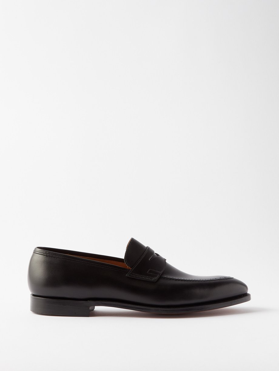 Black Sydney leather loafers | Crockett & Jones | MATCHESFASHION UK