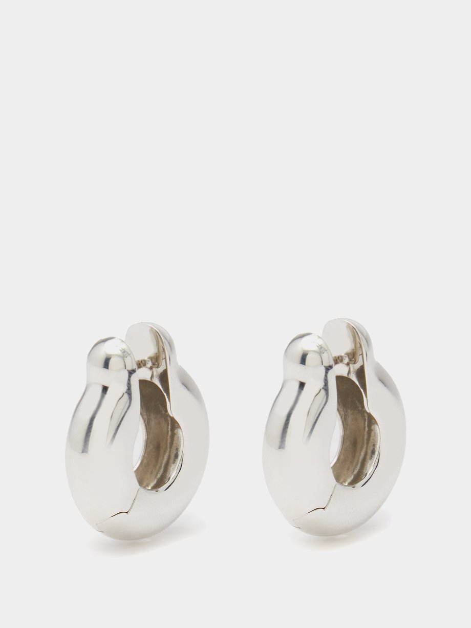 Annika Inez Annika Inez Ample sterling-silver hoop earrings Silver ...