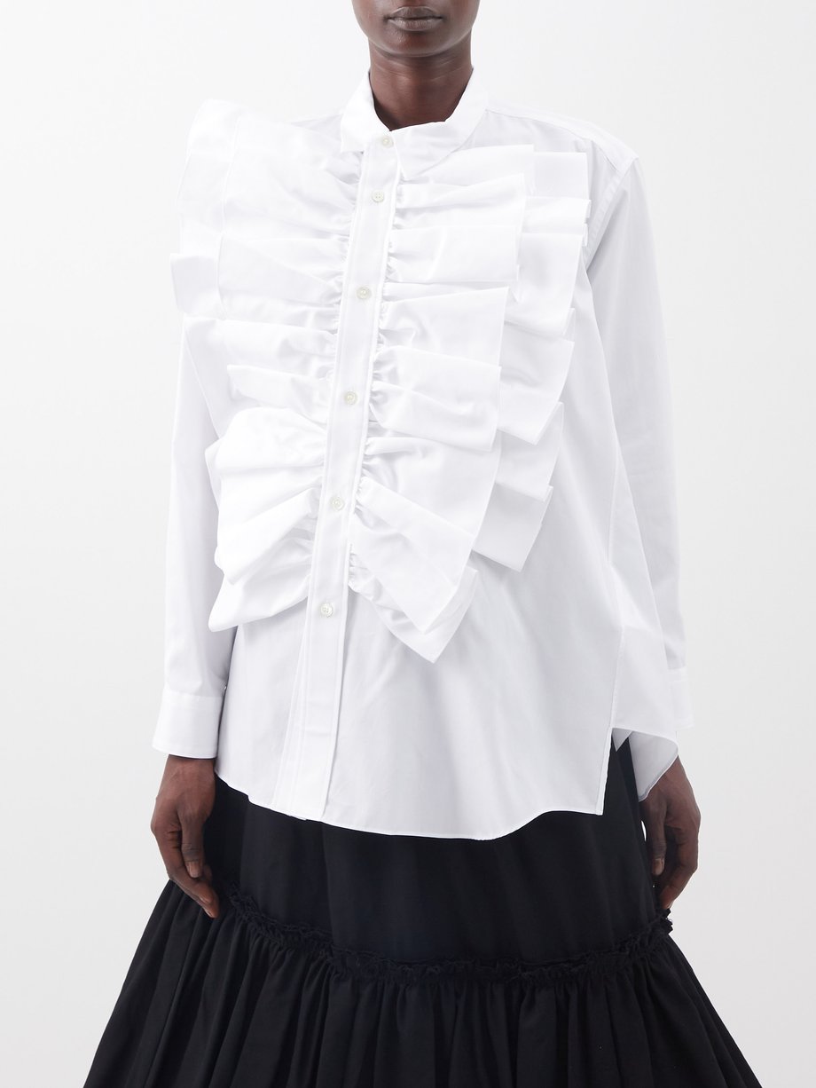 comme des garcons 14aw ruffled shirts-