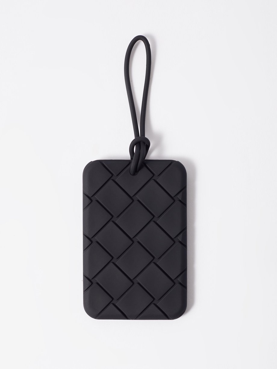 Mens MATCHESFASHION Men Accessories Bags Luggage Black Intrecciato-silicone Luggage Tag 