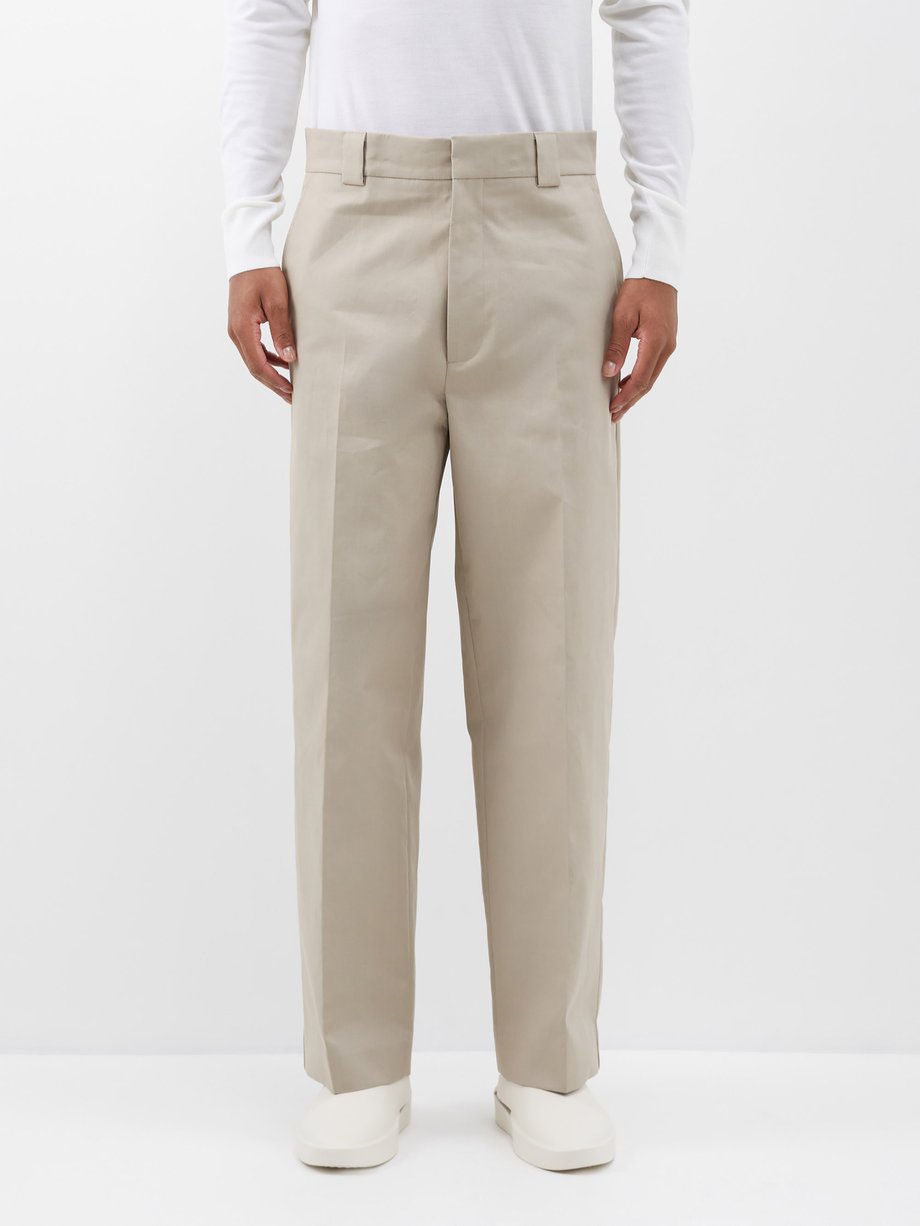 Beige Pressed-front straight-leg trousers | Fear Of God | MATCHESFASHION AU