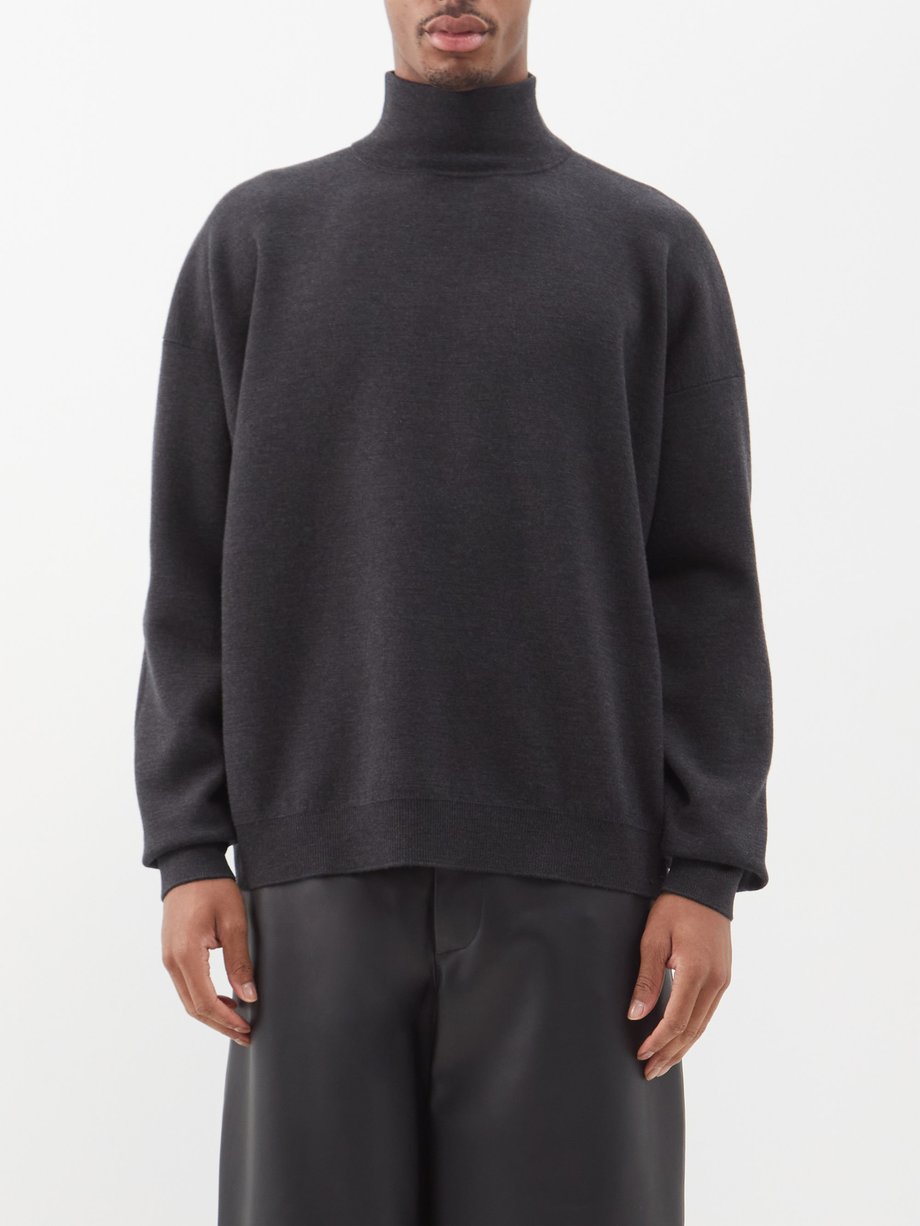 Fear Of God Fear Of God Eternal wool roll-neck sweater Black ...