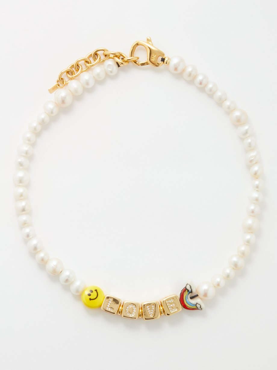 matchesfashion.com | Happy pearl & 14kt gold-plated necklace