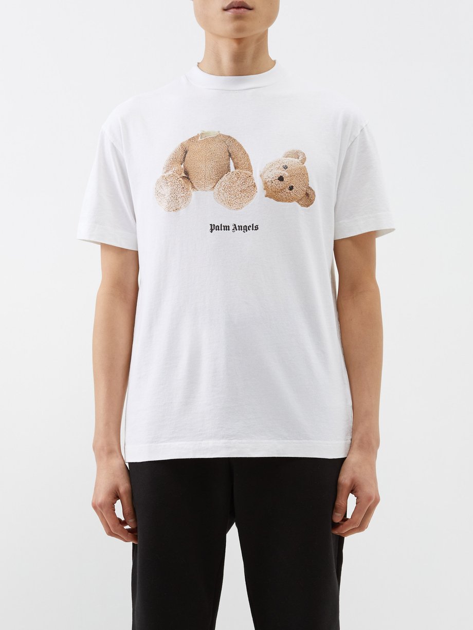 Palm Angels White Teddy Bear-print cotton-jersey T-shirt | 매치스패션, 모던 ...