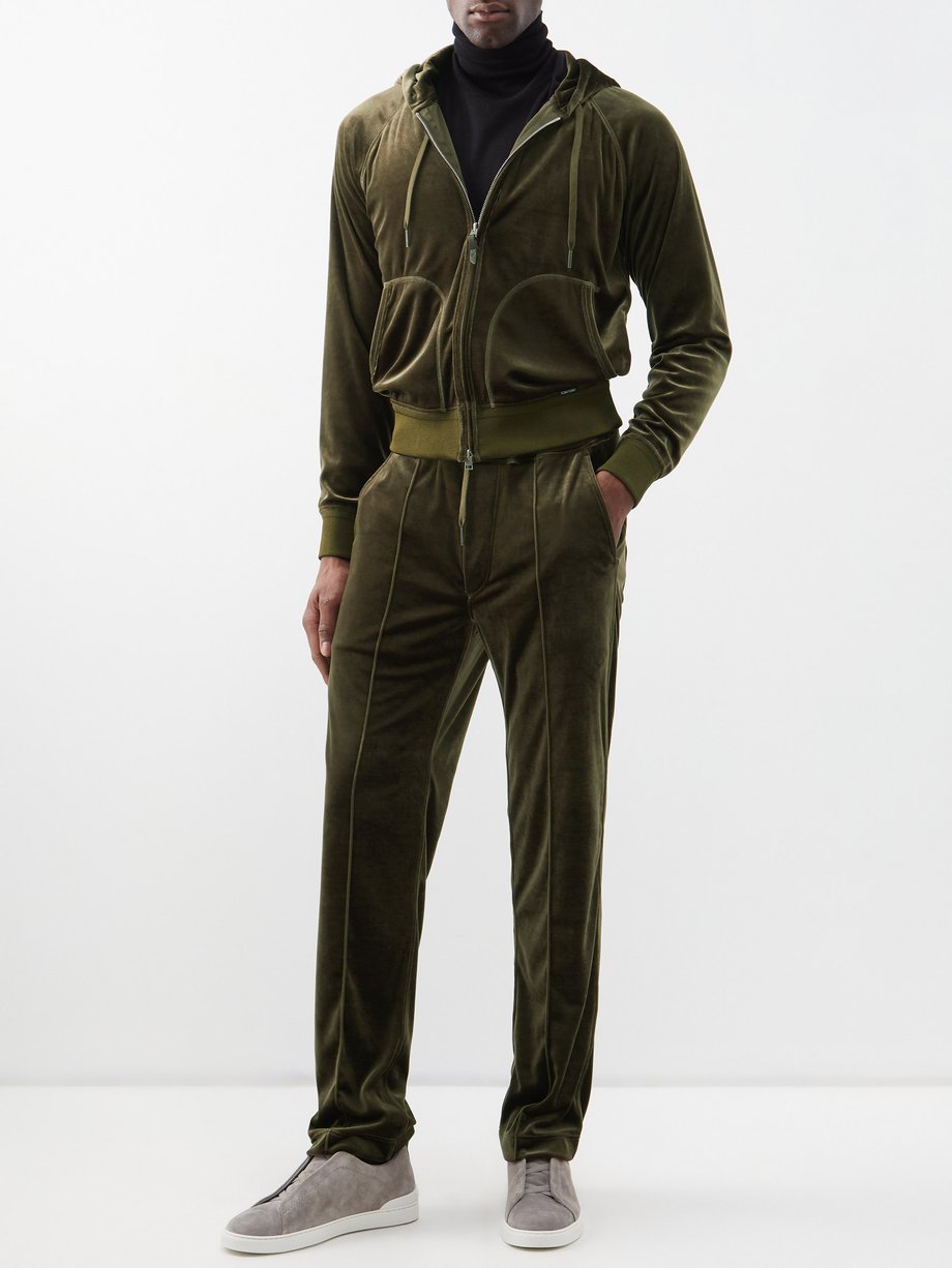 Tom Ford Green Velvet zipped hoodie | 매치스패션, 모던 럭셔리 온라인 쇼핑