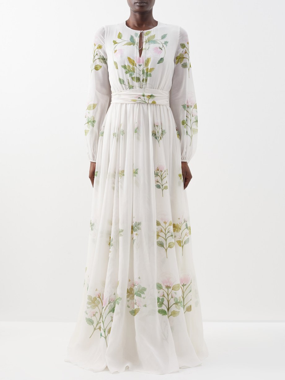 Giambattista Valli Giambattista Valli Floral-print silk-georgette gown ...