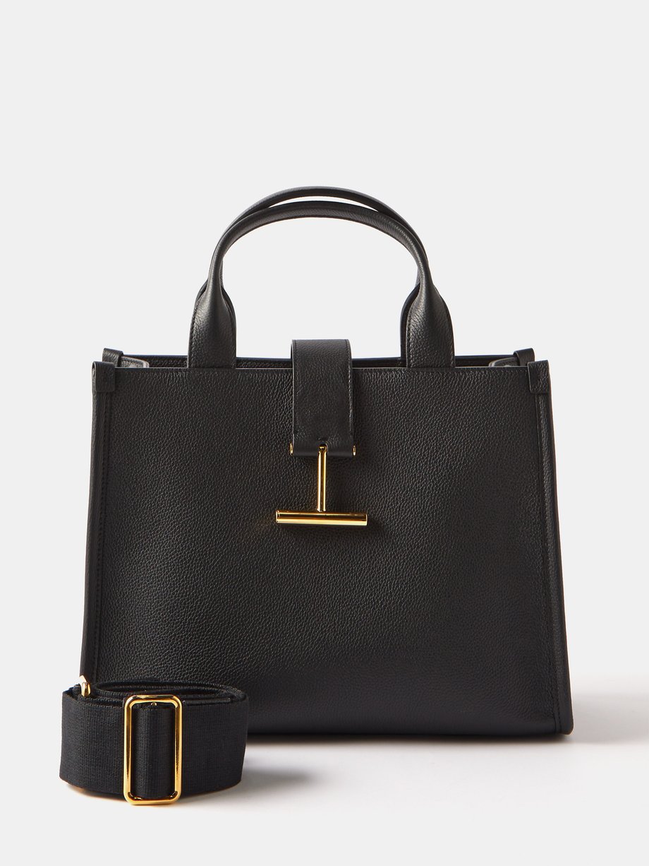 Tom Ford Black Tara medium grained-leather tote bag | 매치스패션, 모던 럭셔리 온라인 쇼핑