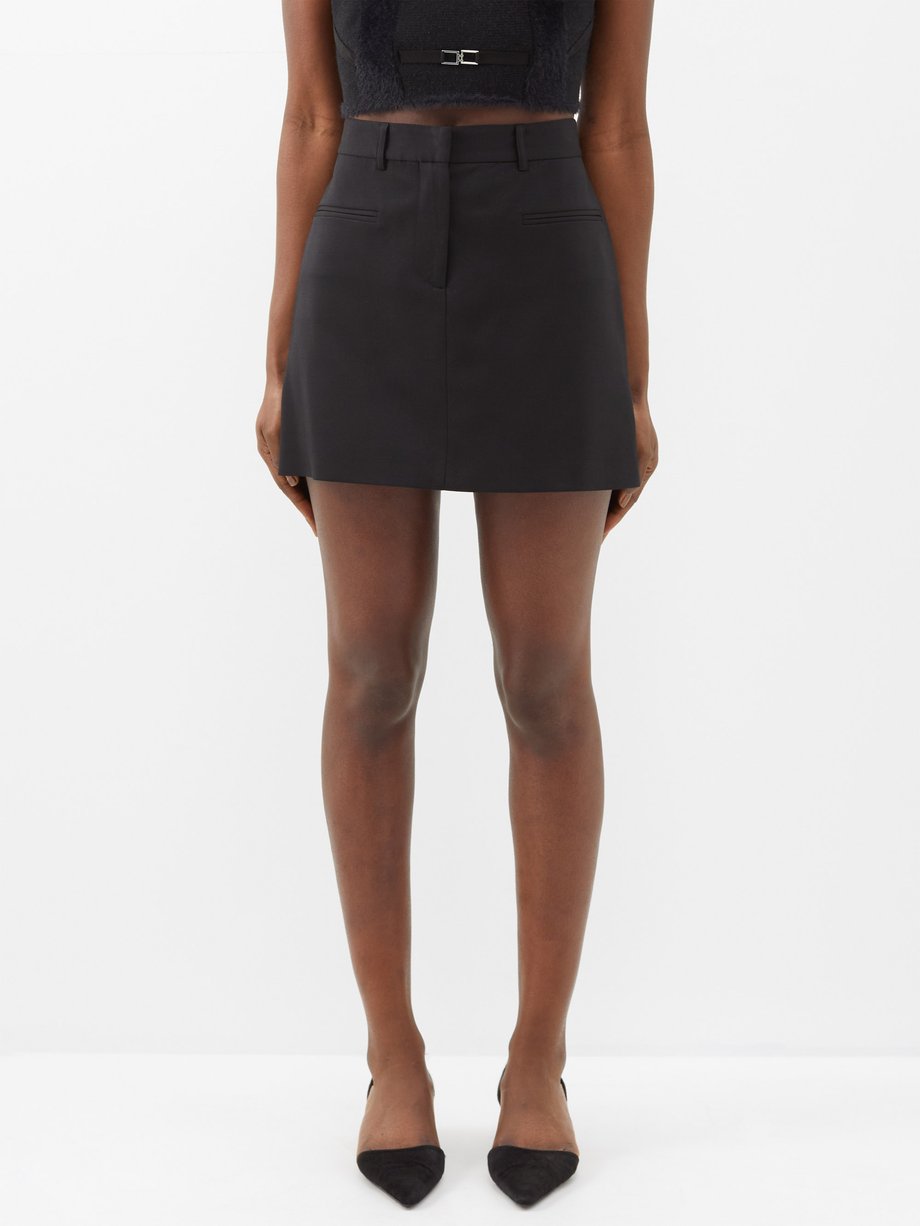 Black Zola tailored wool-blend mini skirt | Altuzarra | MATCHESFASHION AU