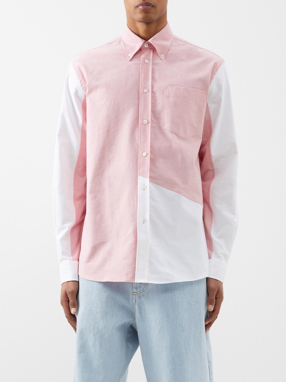 大人気安い patchwork oxford shirt 高品質安い