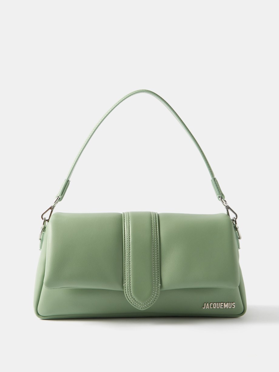 Light green Bambimou padded-leather shoulder bag | Jacquemus ...